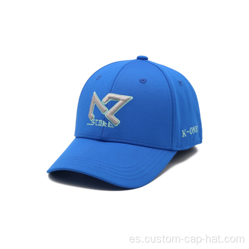 Sombrero de gorra de béisbol bordado azul